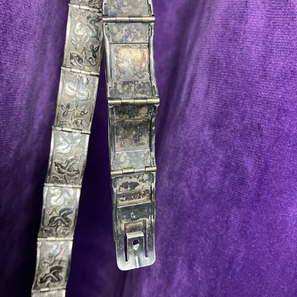 Original 1900s Decade Vintage Belts for sale | eBay 26 Waist Antique Edwardian 20s Metal Belt Floral Motif Pre-Raphaelite